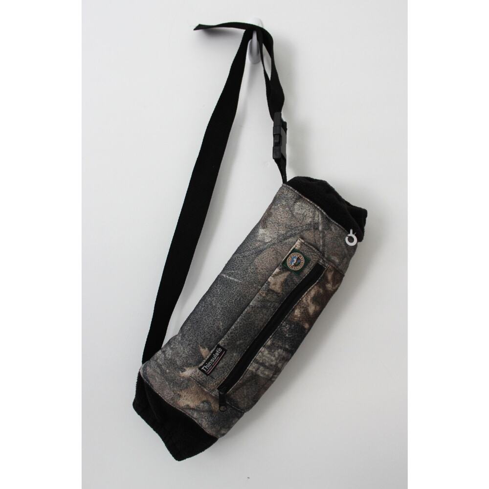 White Water Outdoors Hand Warmer Camo Thinsulate Neck Strap Used